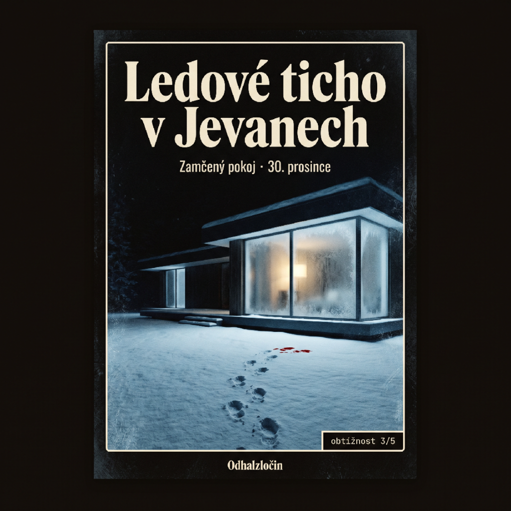 Ledové ticho v Jevanech – detektivní hra